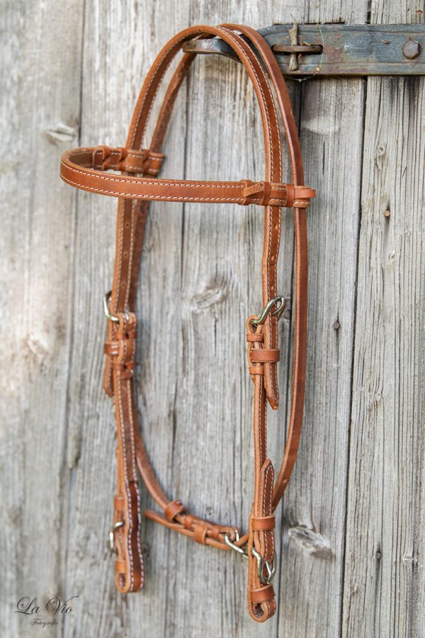 Roping Headstall Kopfstück helles Leder